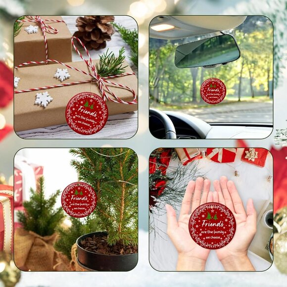 🆕 Women Red Christmas Tree Ornament Retro Xmas Friendship Decorations Exquisite - Picture 5 of 7